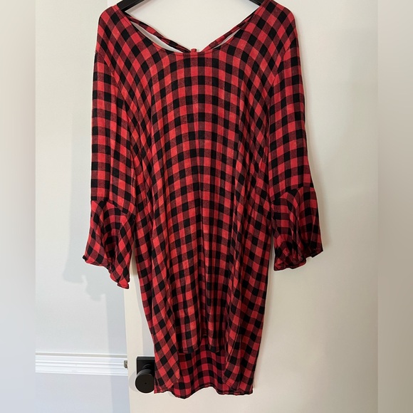 Anthropologie: Cloth & Stone Buffalo Plaid Dress - Picture 6 of 6